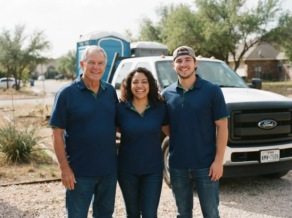 The FreshNook Portable Toilets team — portable toilet rentals in San Antonio, TX